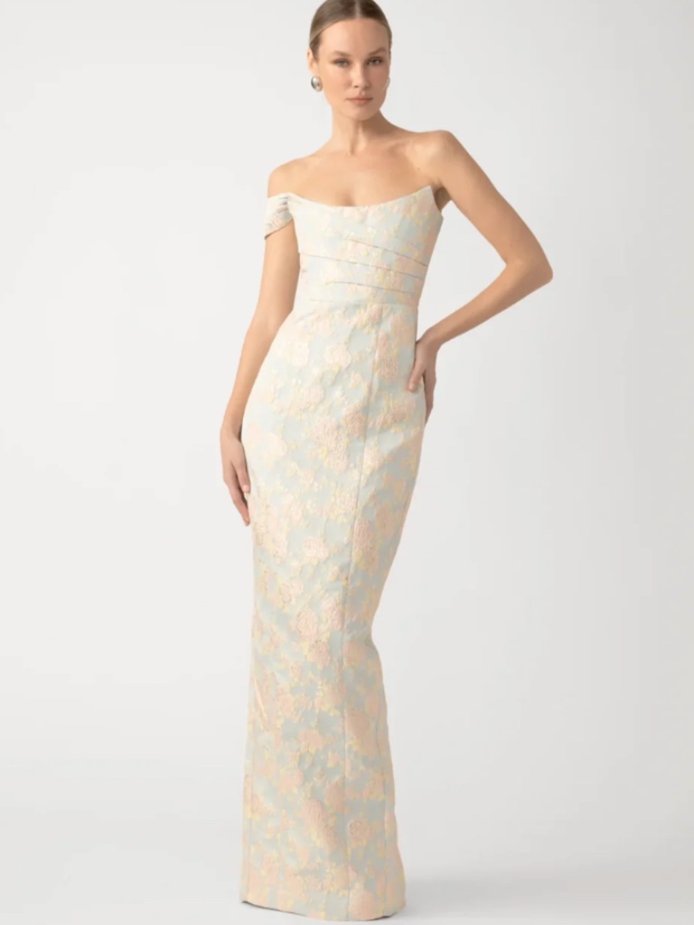 SAU LEE Jackson Jacquard Dress Sz 4 - Picture 2 of 4